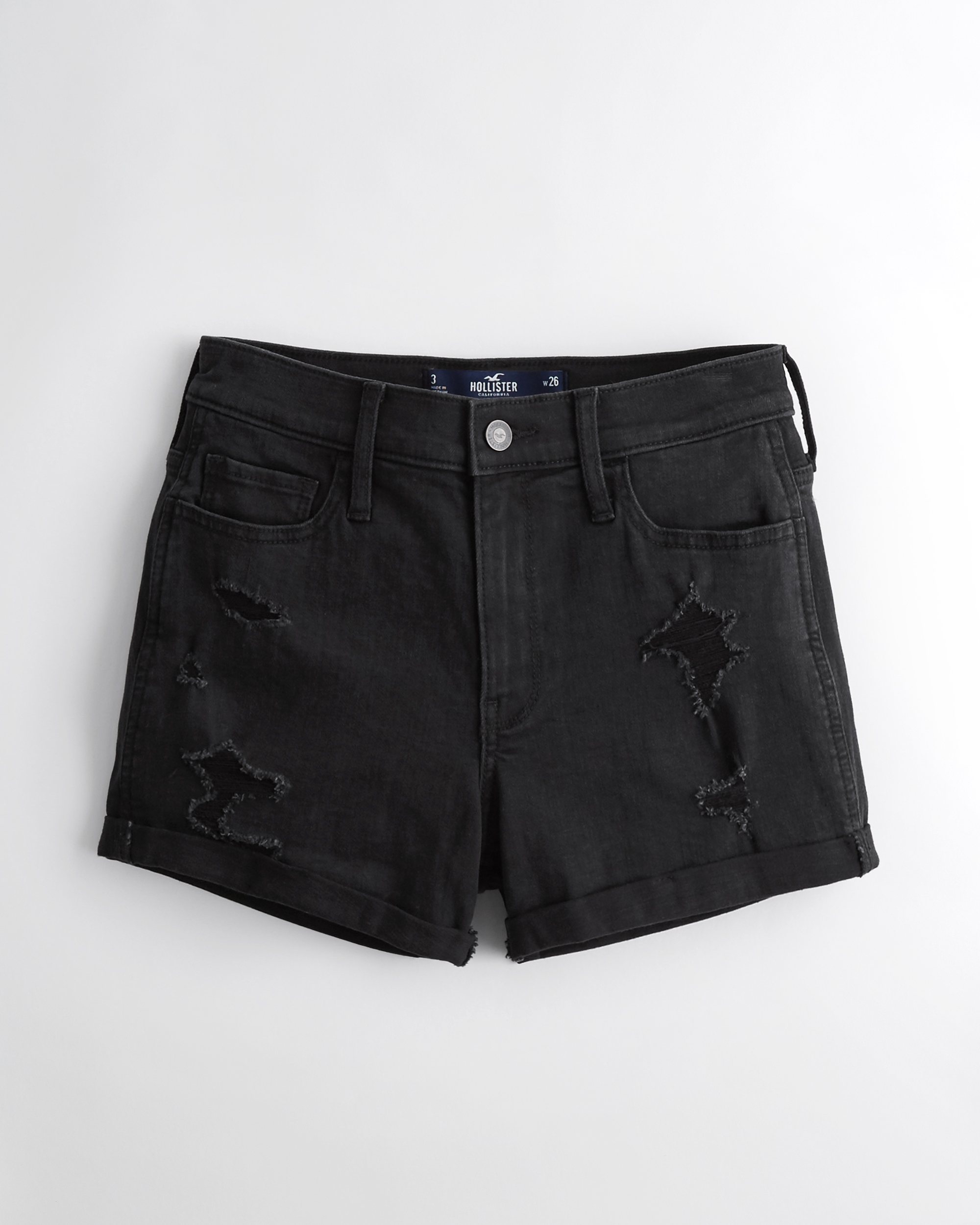 hollister shorts denim