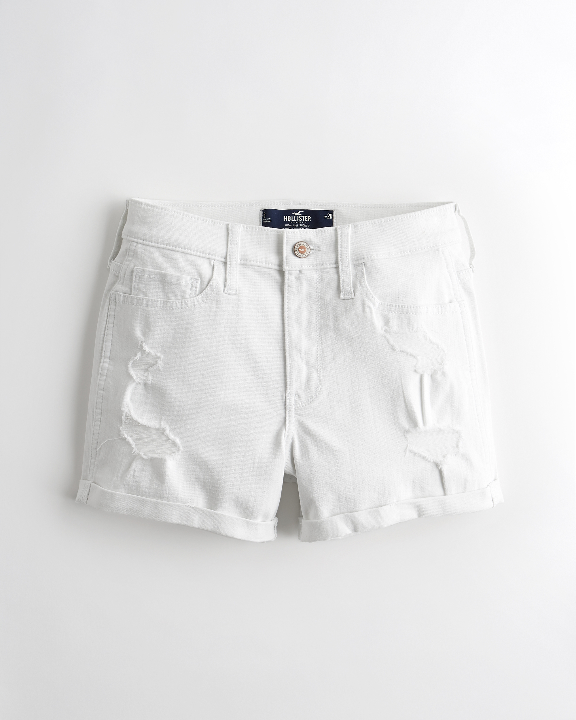 hollister denim shorts womens