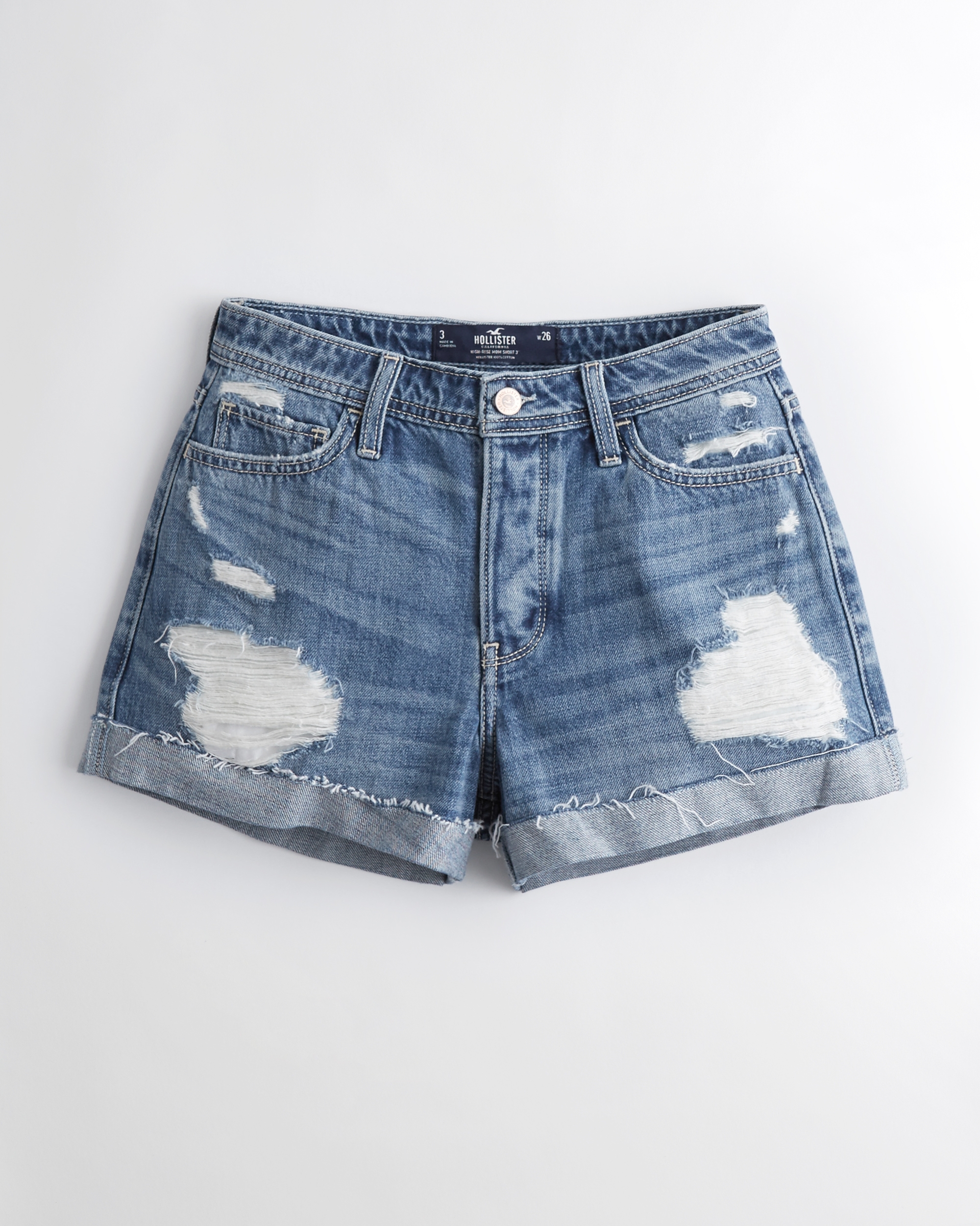 hollister jean shorts womens