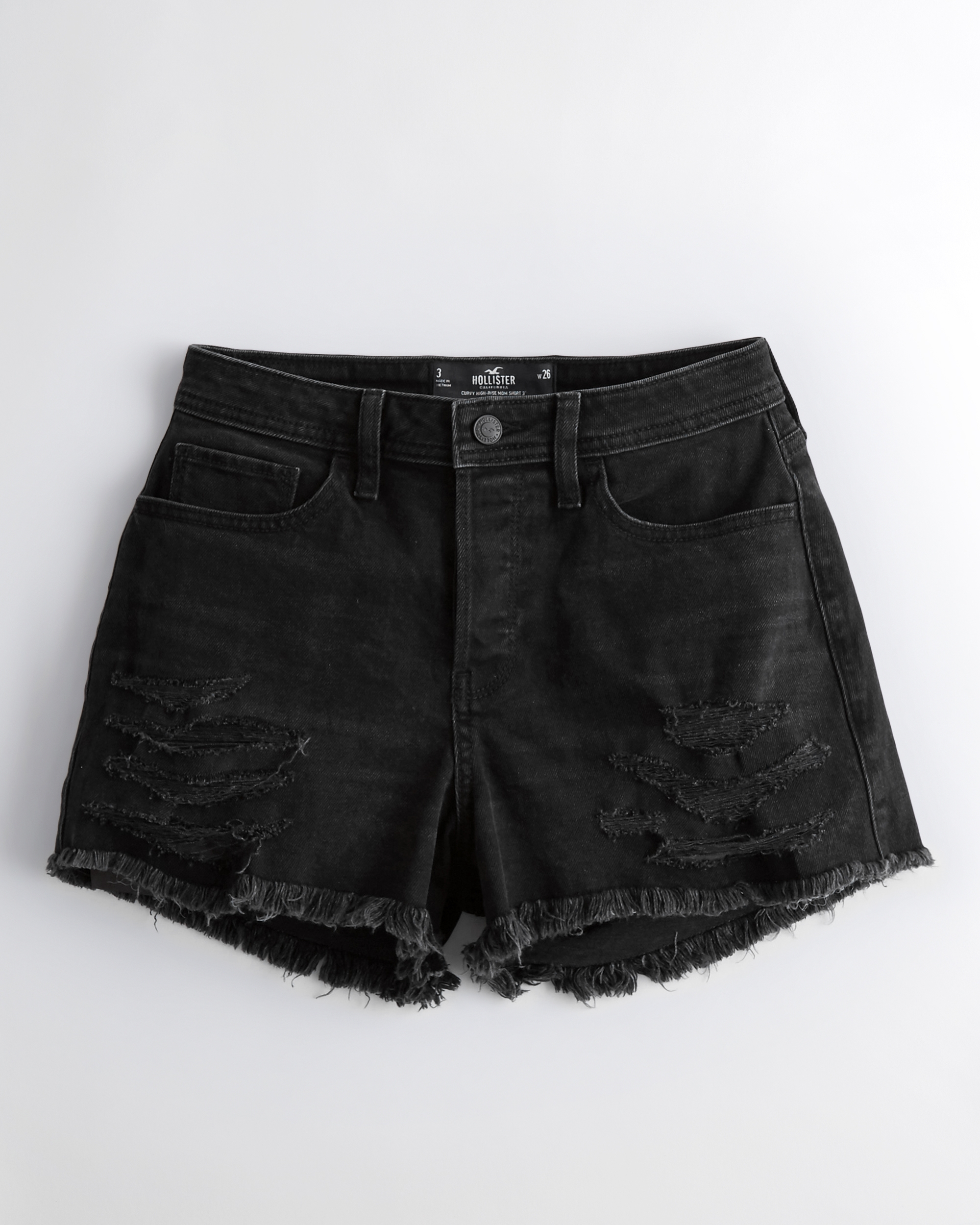 denim mom short