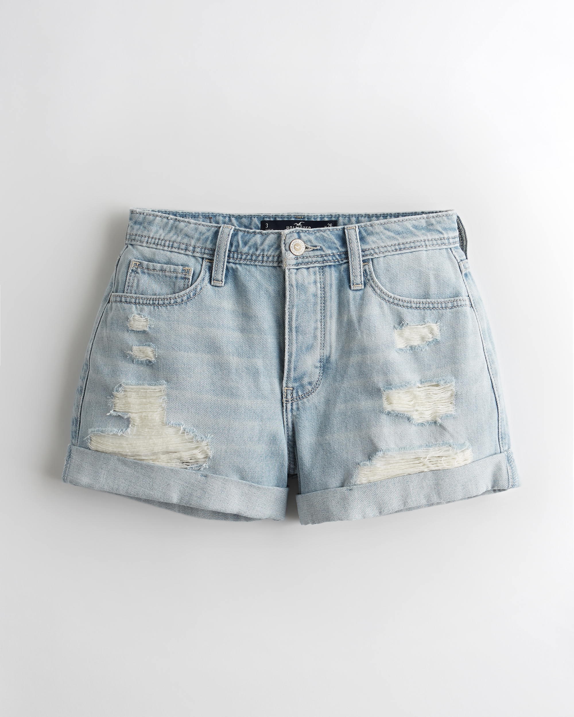 hollister denim shorts womens