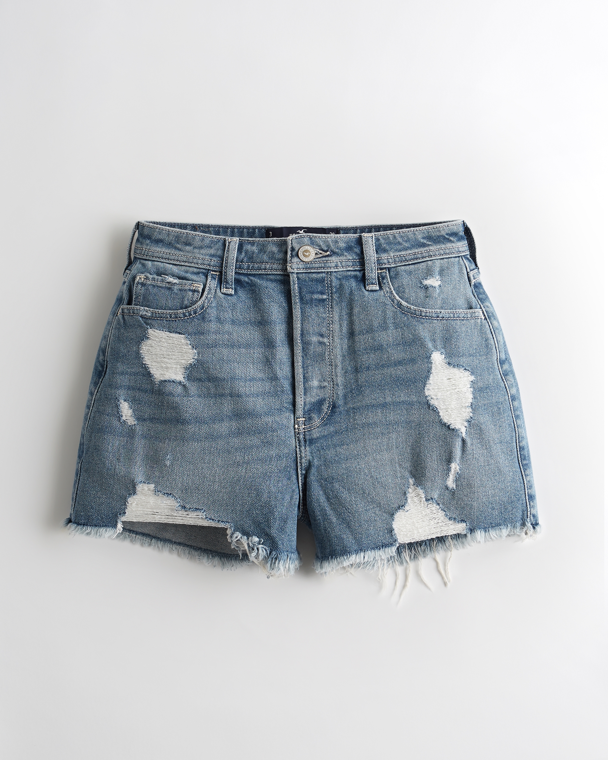 hollister ripped mom jeans