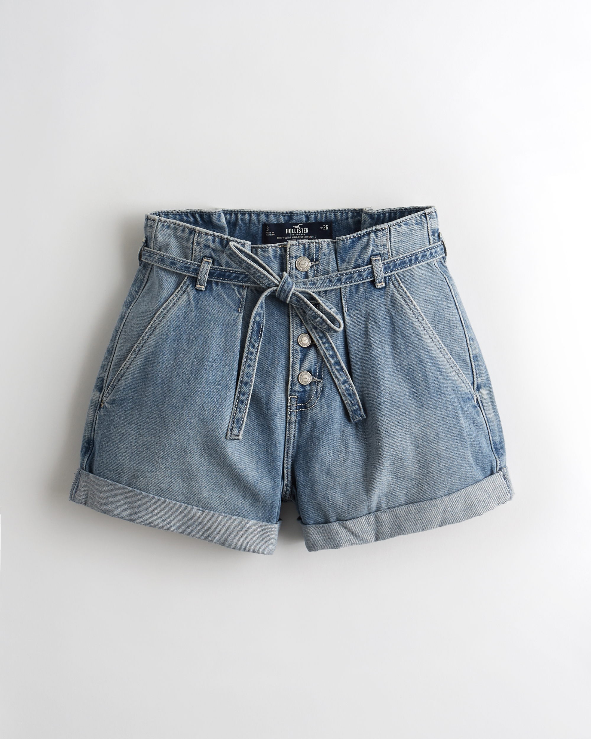 hollister mom jean shorts