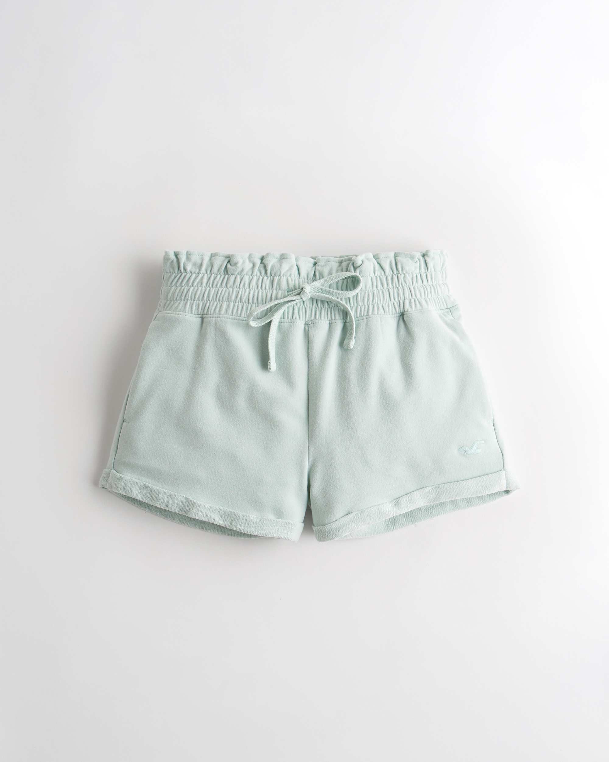 Girls High-Rise Terry Paper-Bag Short 