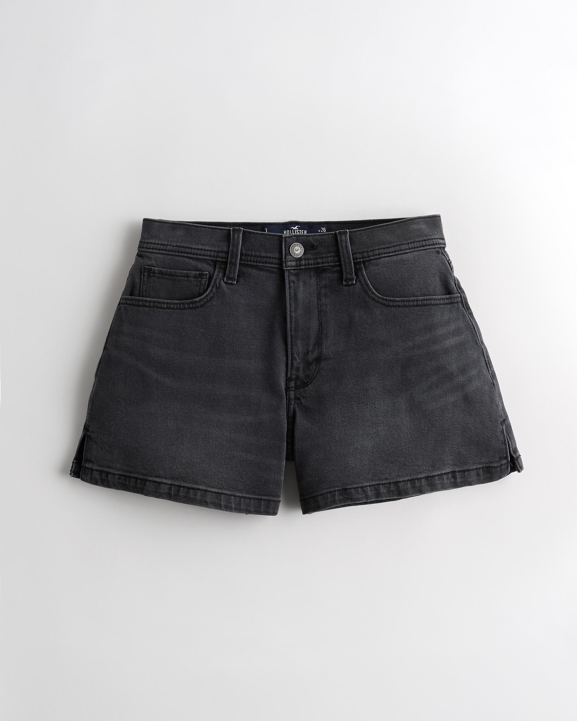 hollister high waisted denim shorts