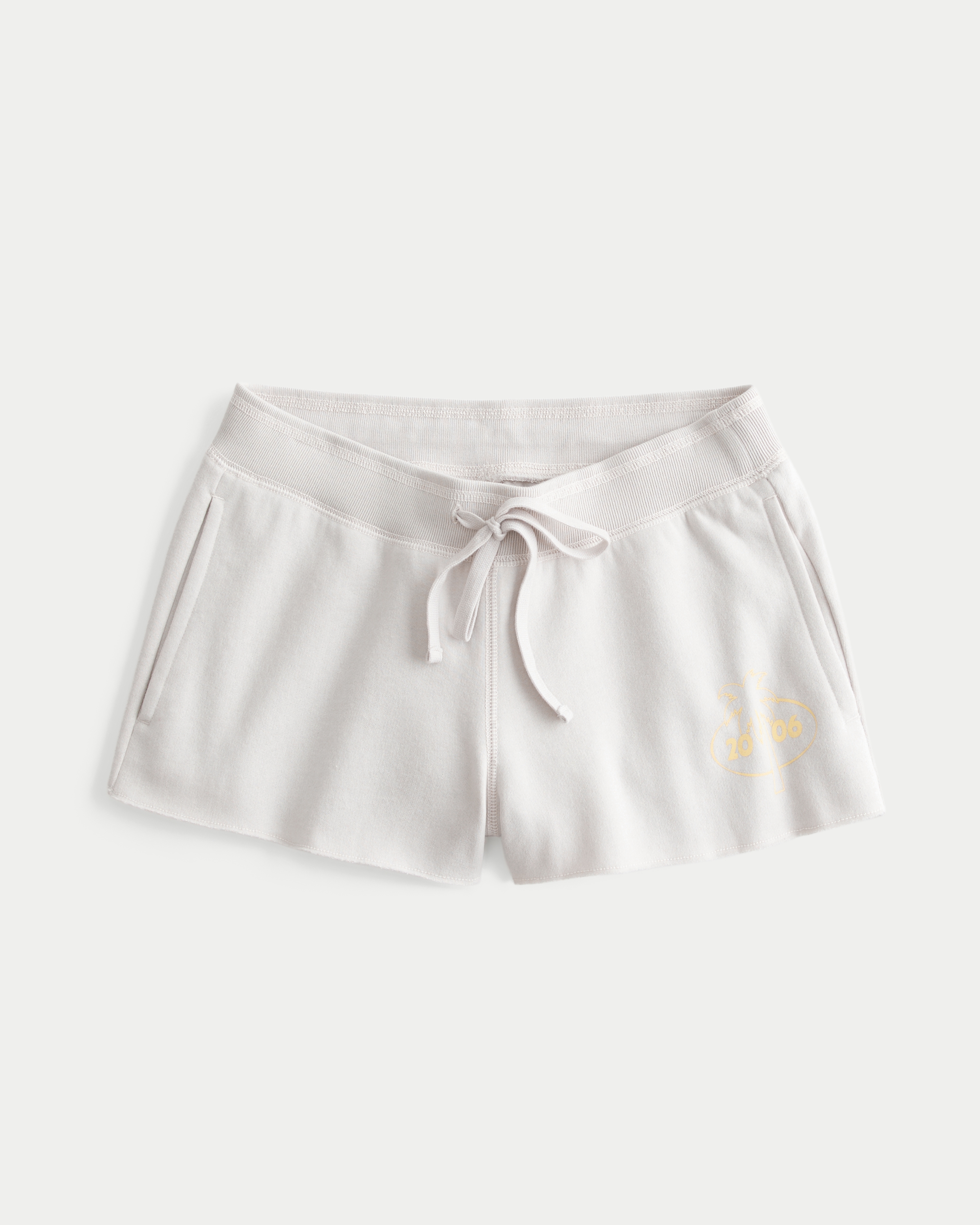 Graphic Fleece Mini Shorts
