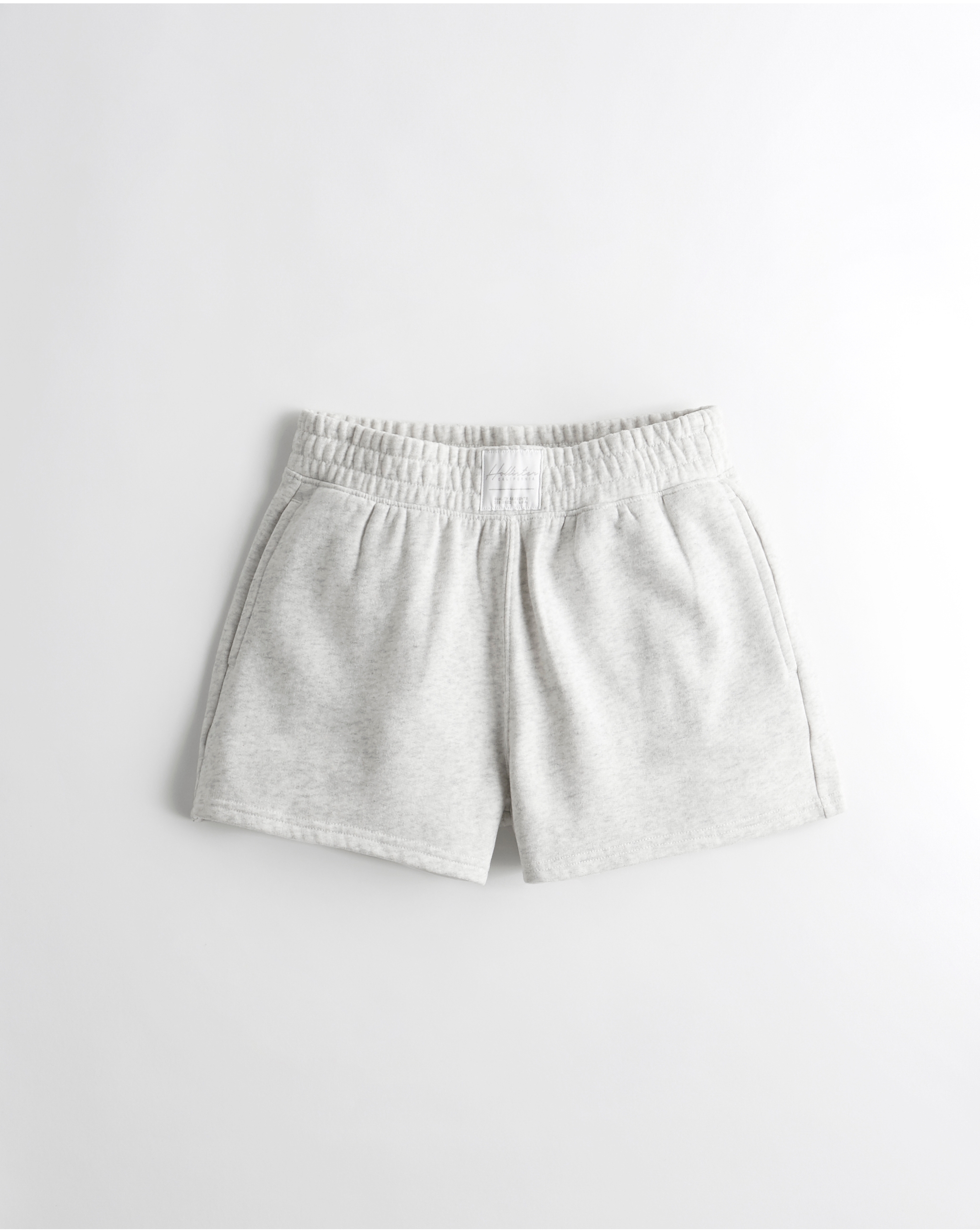 high waisted fleece shorts