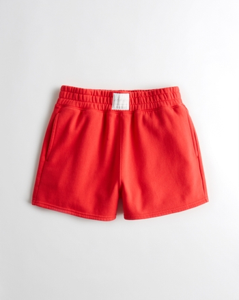 Ultra High-Rise Spliced Knit Dad Short: White And Blue - Wishupon
