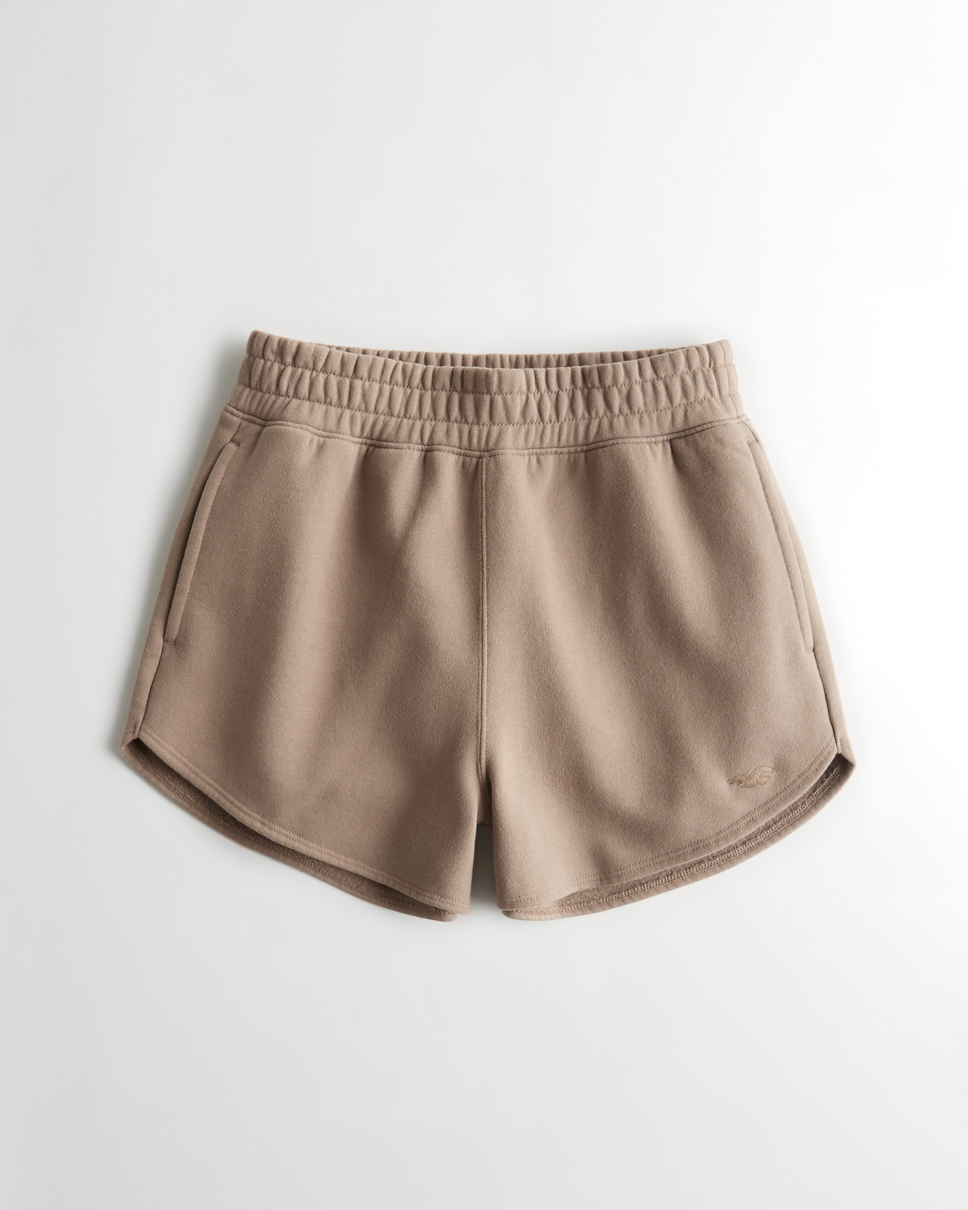 Hollister Ultra High-Rise Curved Hem Fleece Dad Shorts | Halifax