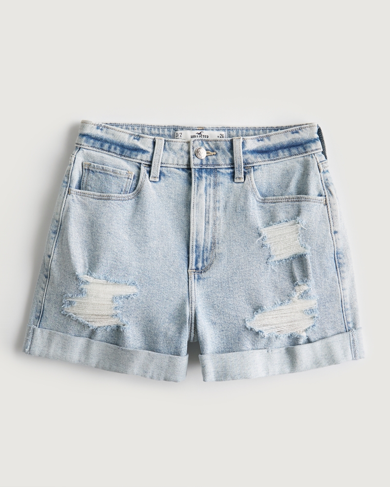 Hollister high waisted denim shorts on sale