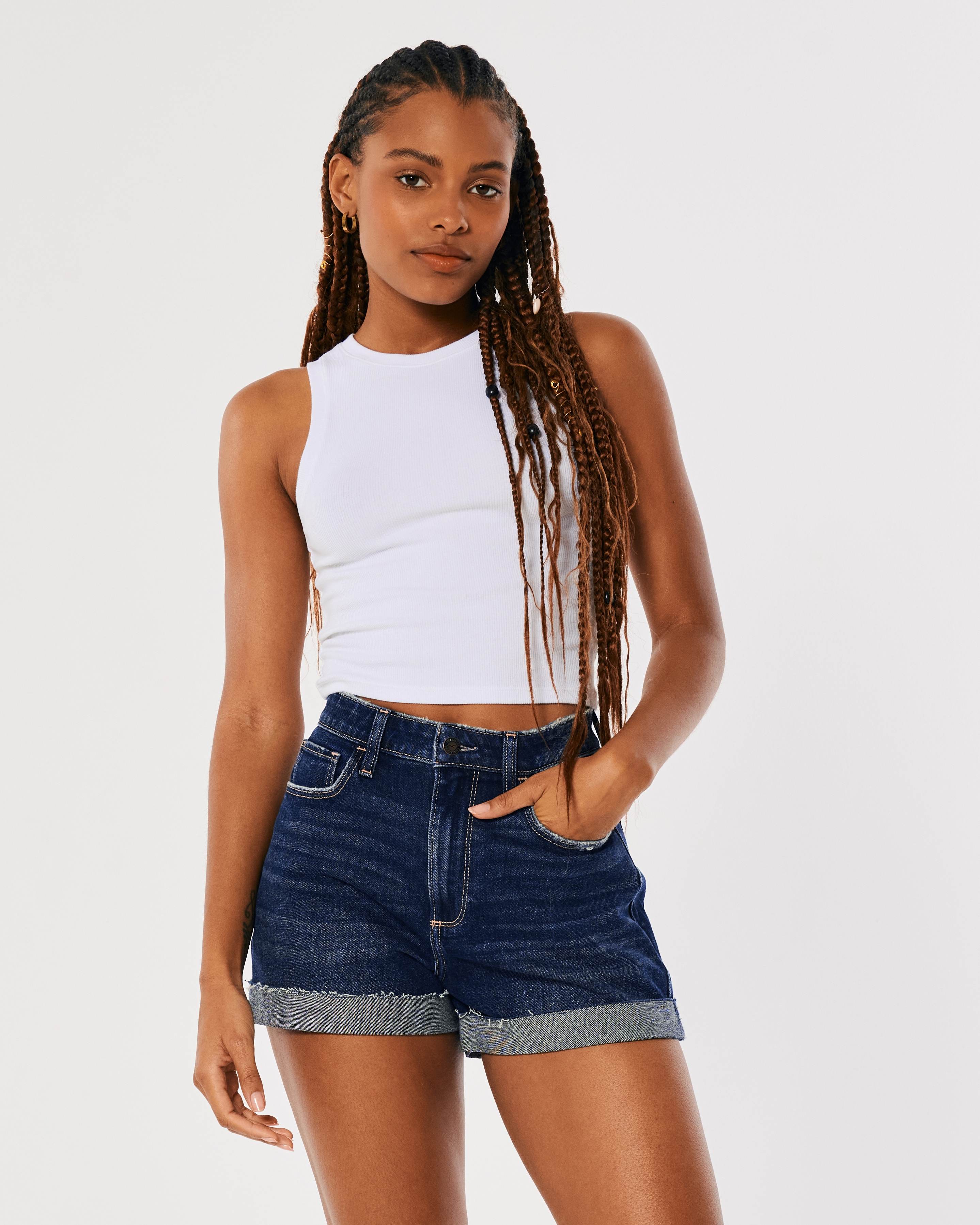 Hollister ultra high on sale rise mom shorts