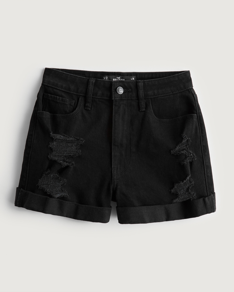 Hollister high rise curved hem clearance shorts