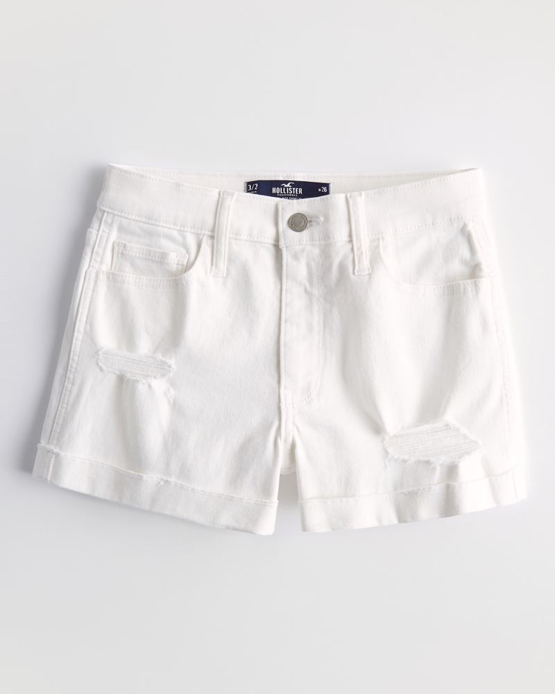 Hollister high outlet waisted denim shorts