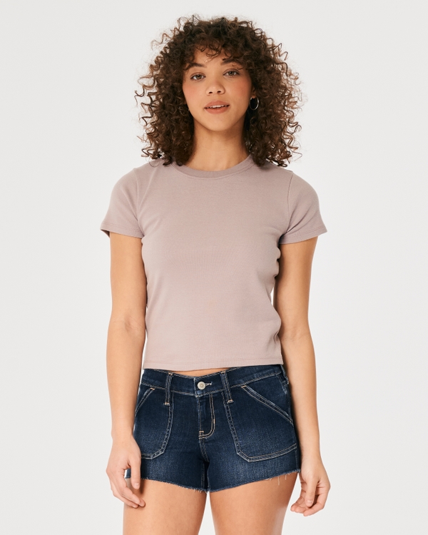 Hollister low shop rise boyfriend shorts