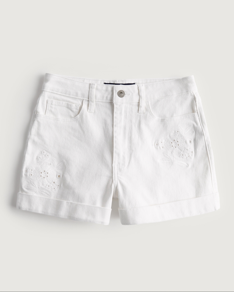 White jean outlet shorts womens