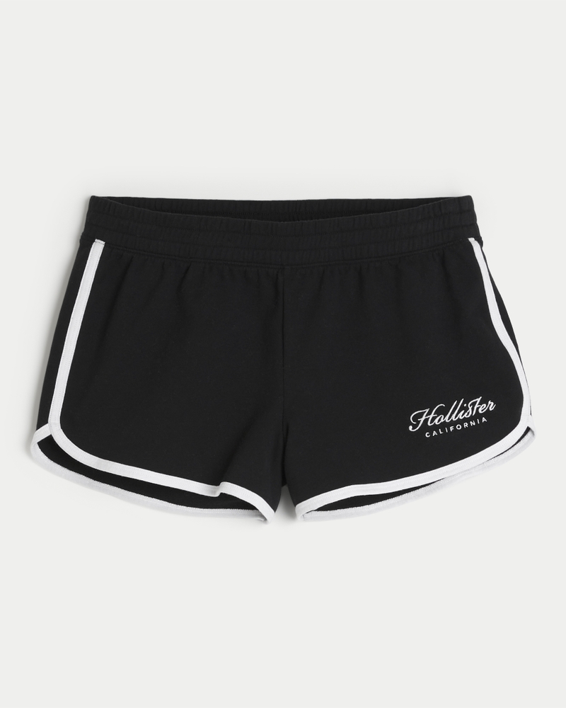 Women s Knit Logo Shorts in Black Size XXS from Hollister