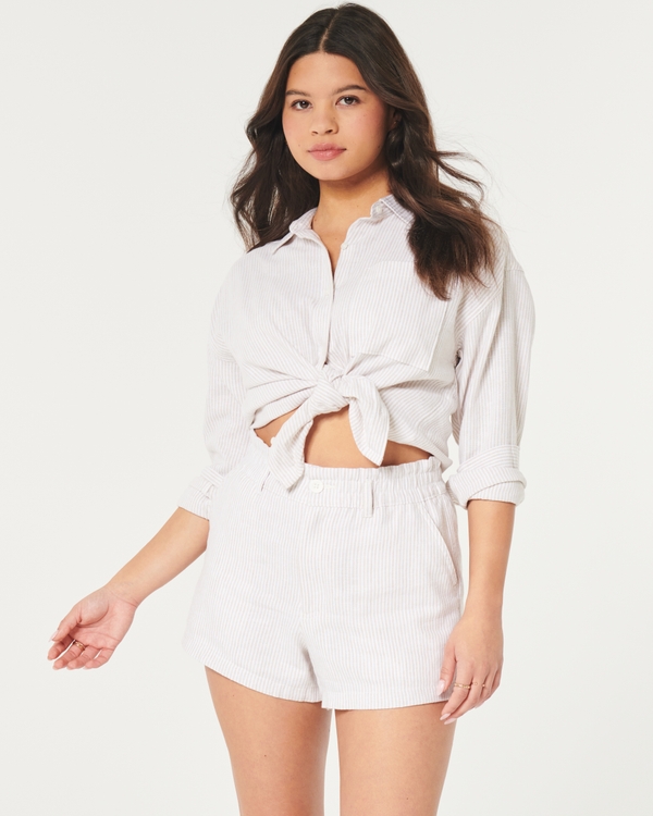 New look white on sale shorts