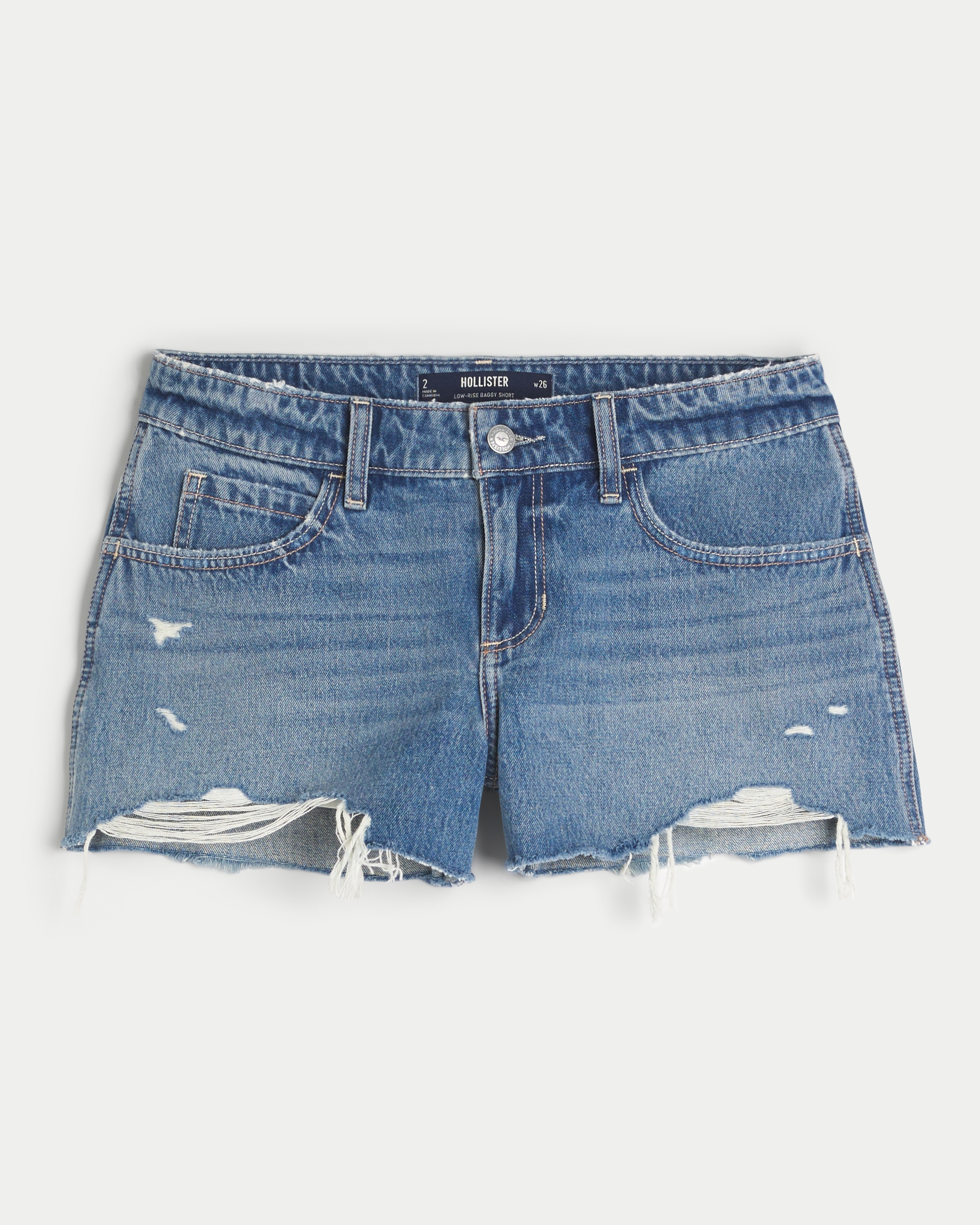 Hollister jeans deals short length