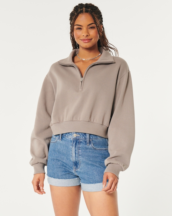 Hollister 90's style zip top