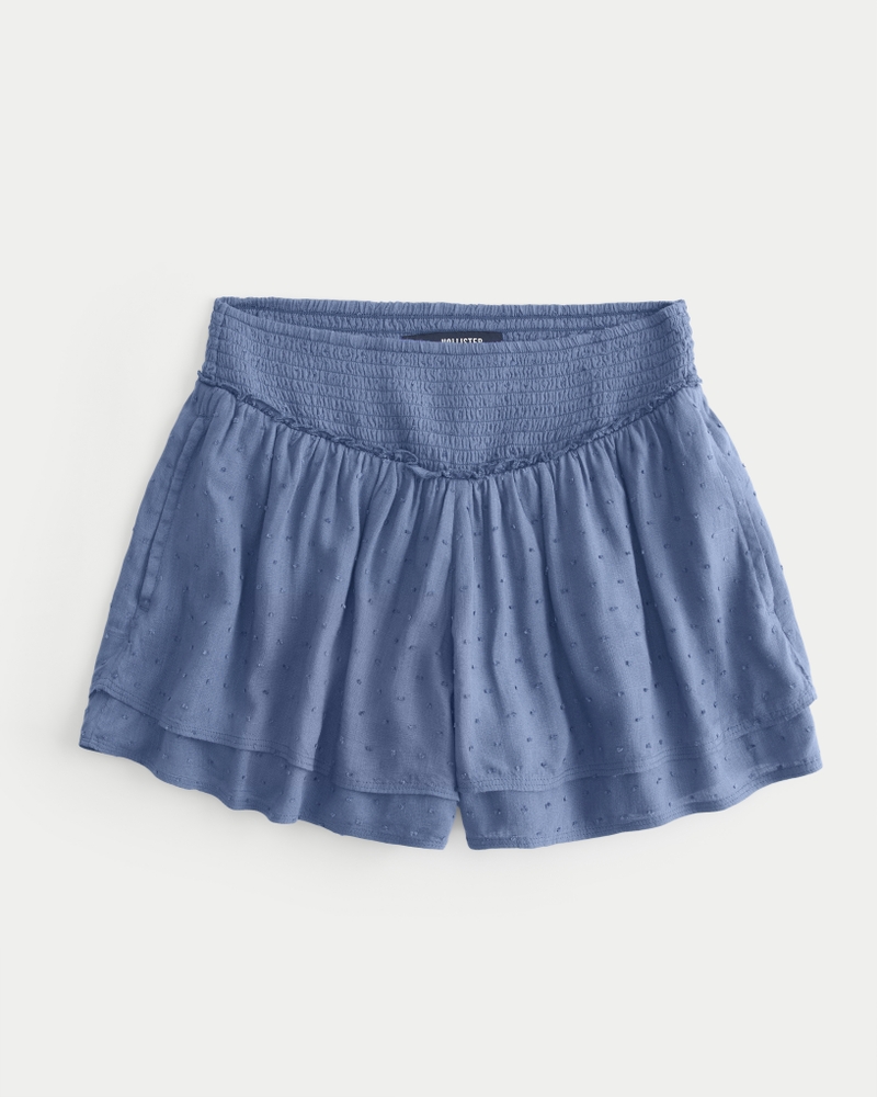 Ultra High-Rise Tiered Shorts