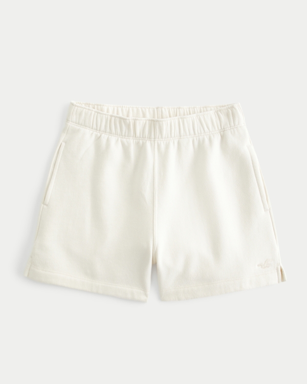 Knit Dad Shorts, Cream