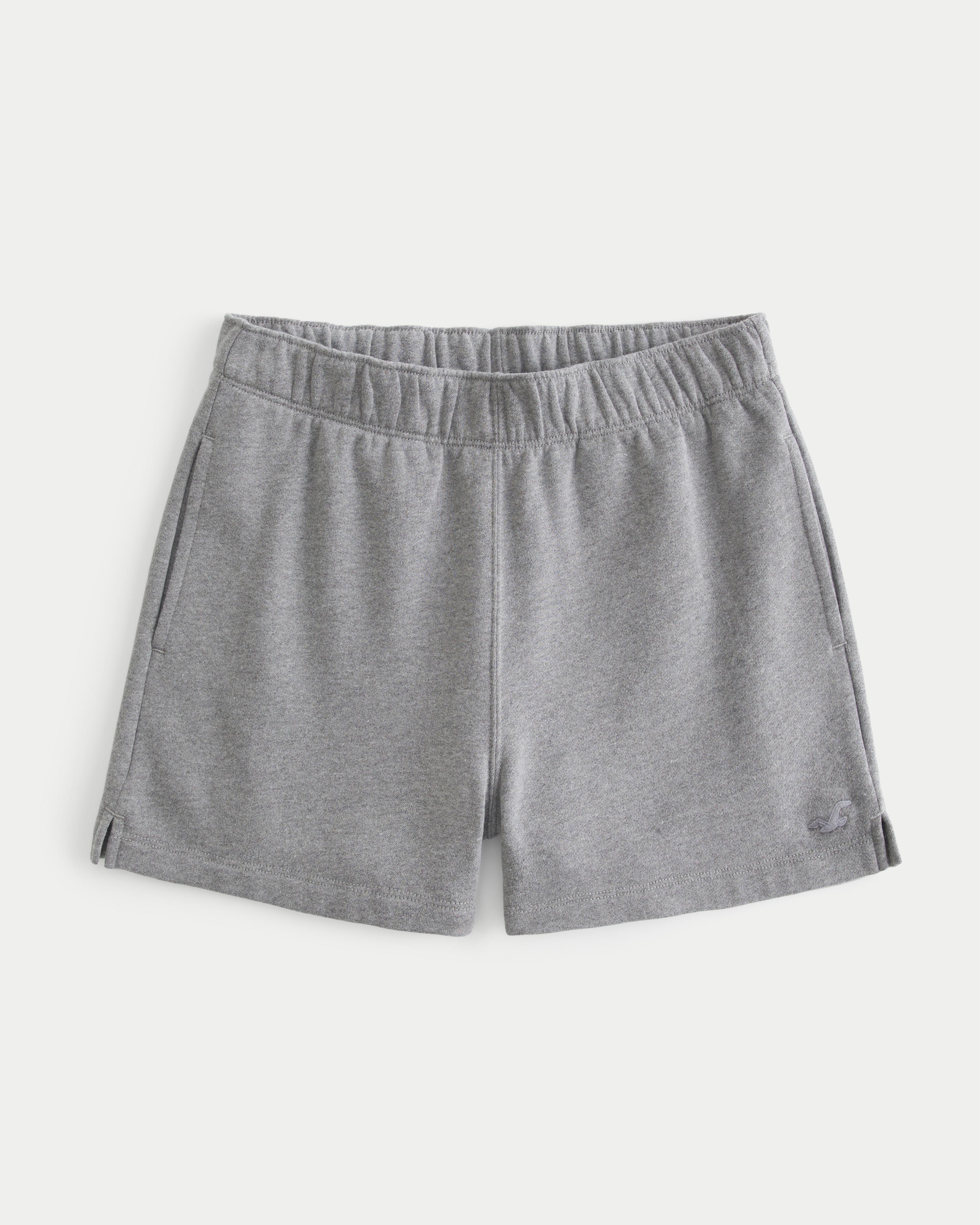 Women s Knit Dad Shorts in Heather Grey Size XXL from Hollister