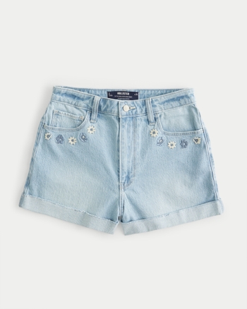 Hollister high waisted denim shorts clearance