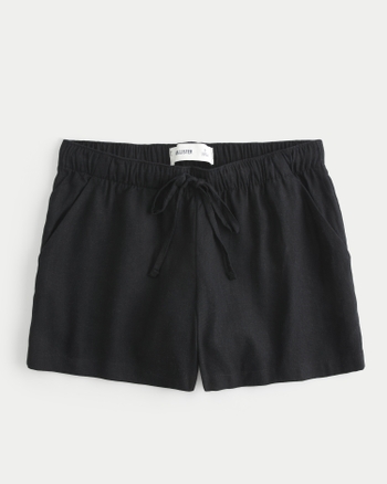 Women s Hollister Ella Linen Blend Pull On Shorts Women s Clearance HollisterCo
