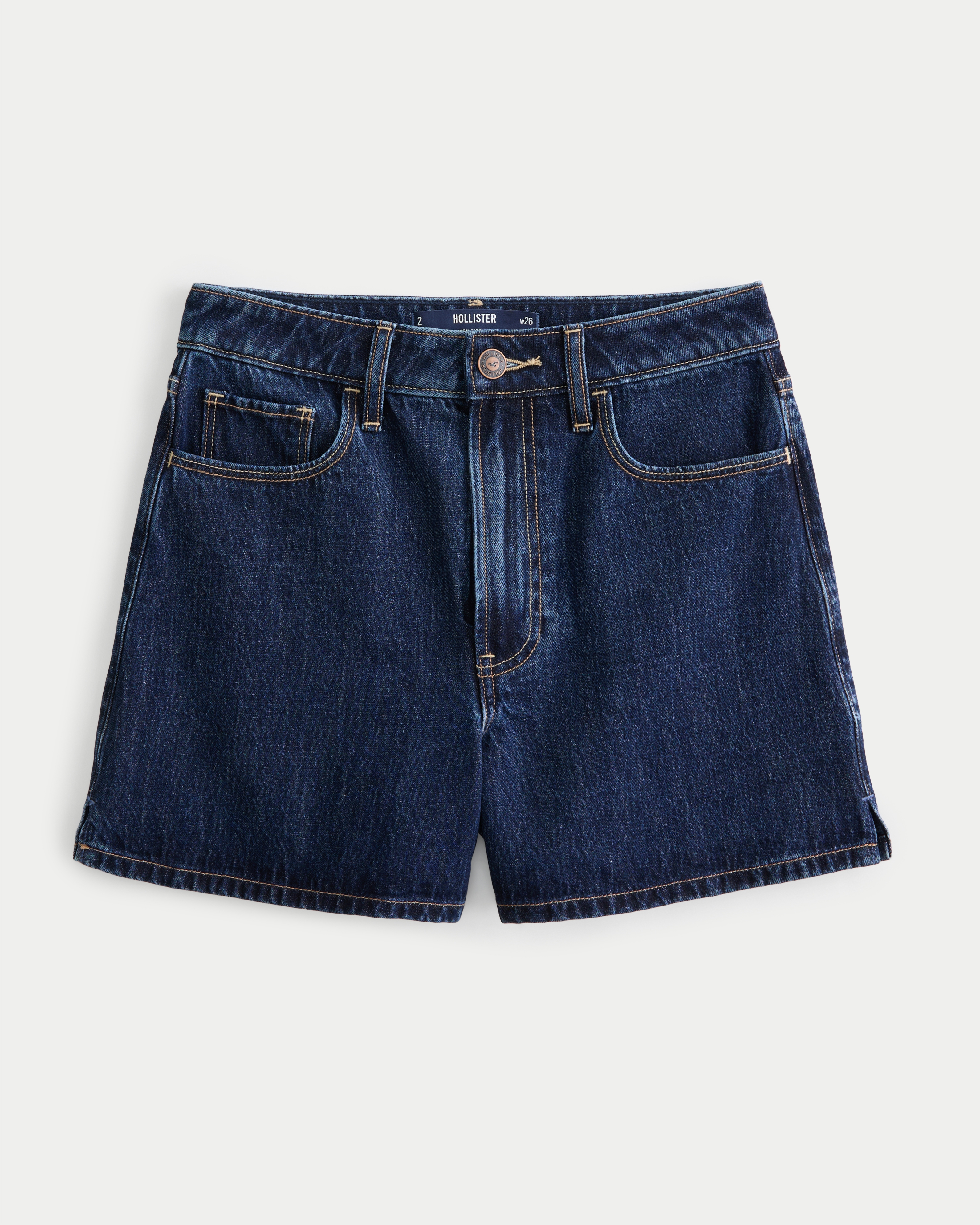 Ultra High-Rise Light Wash 90s Denim Mom Shorts