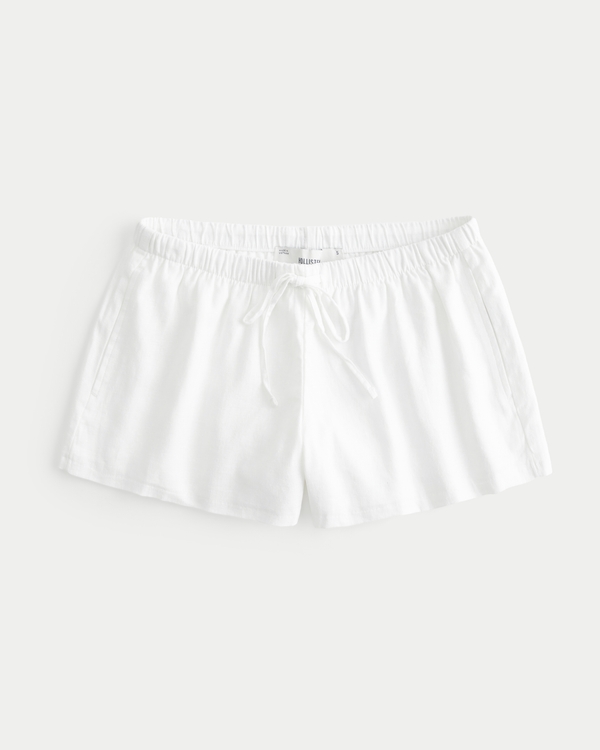 Pull-On Shorts, White