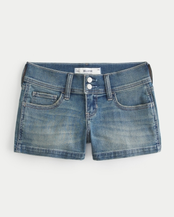 Women's LowRise Light Wash Denim Mini Shorts Women's Clearance