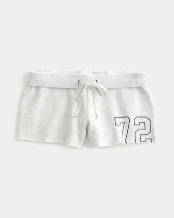 Women's Number Graphic Mini Fleece Shorts | Women's | HollisterCo.com