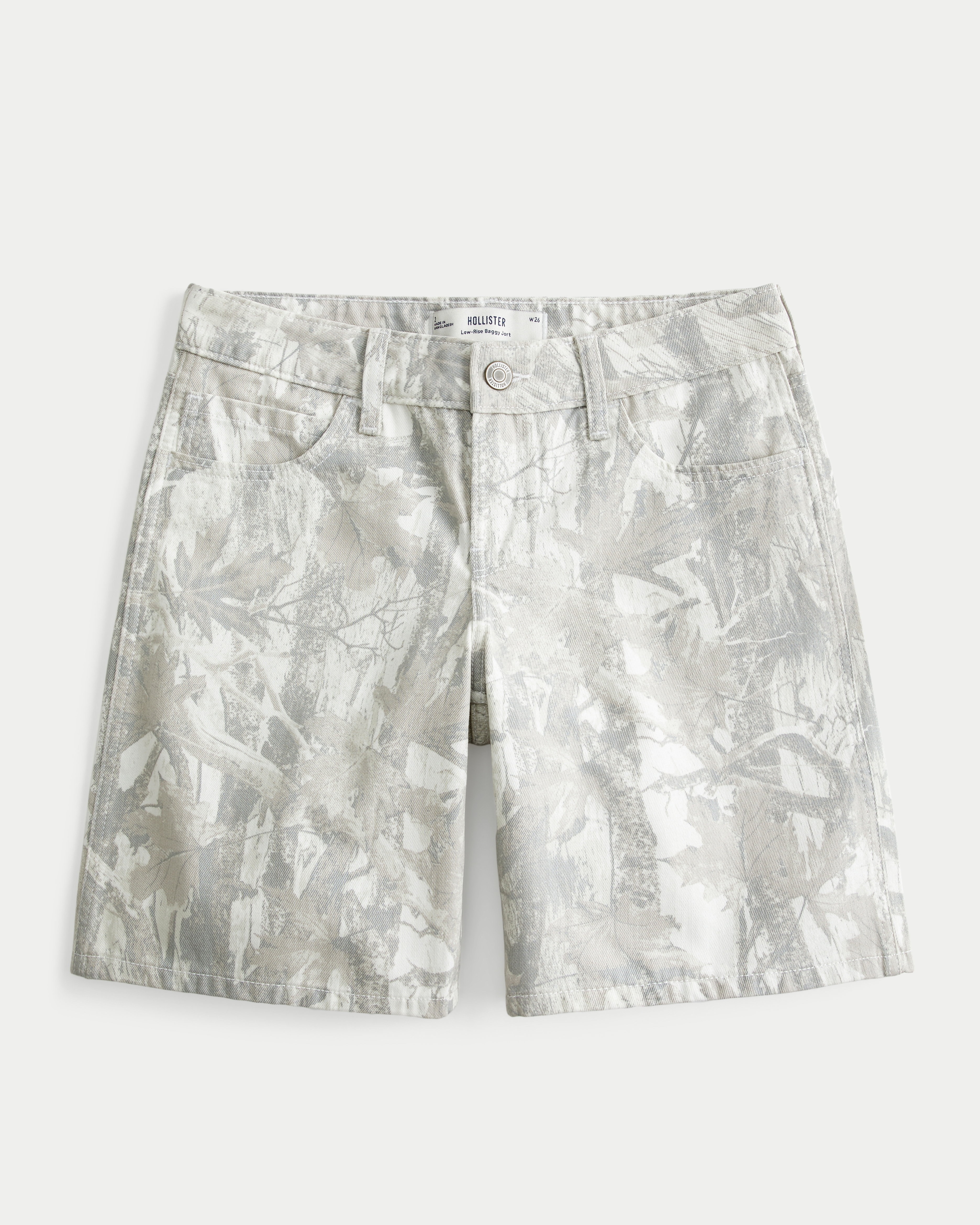 Low-Rise Camo Baggy Jort