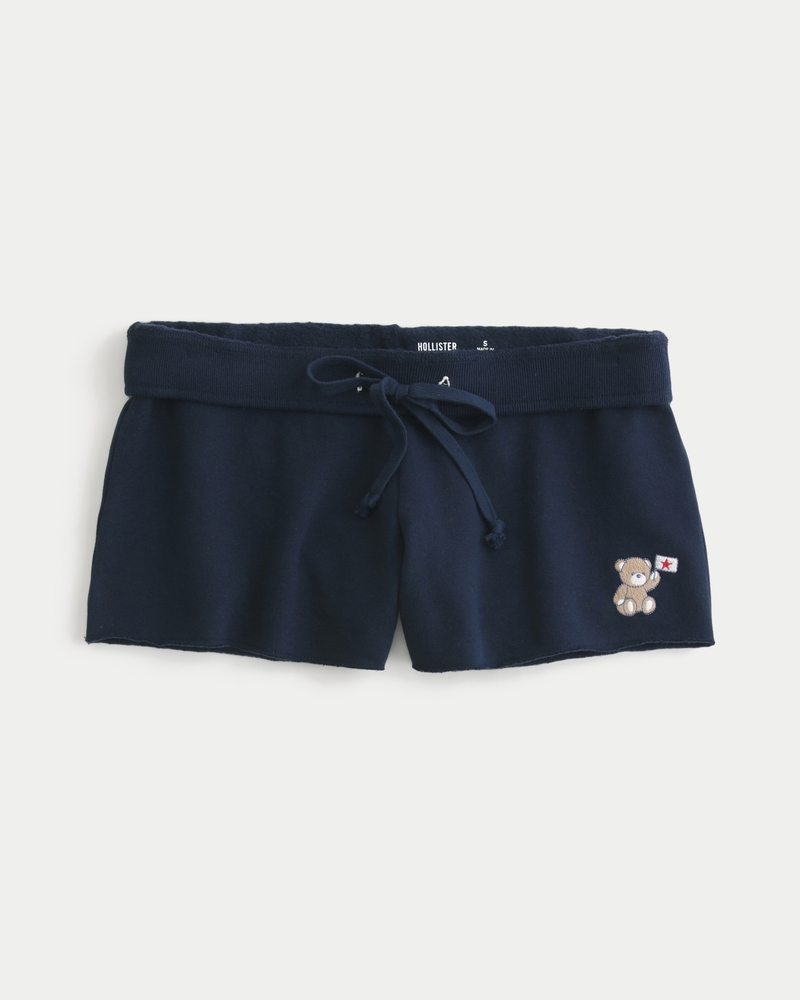 Jogger Shorts Hollister Inch Shorts Women's Bear Graphic Mini