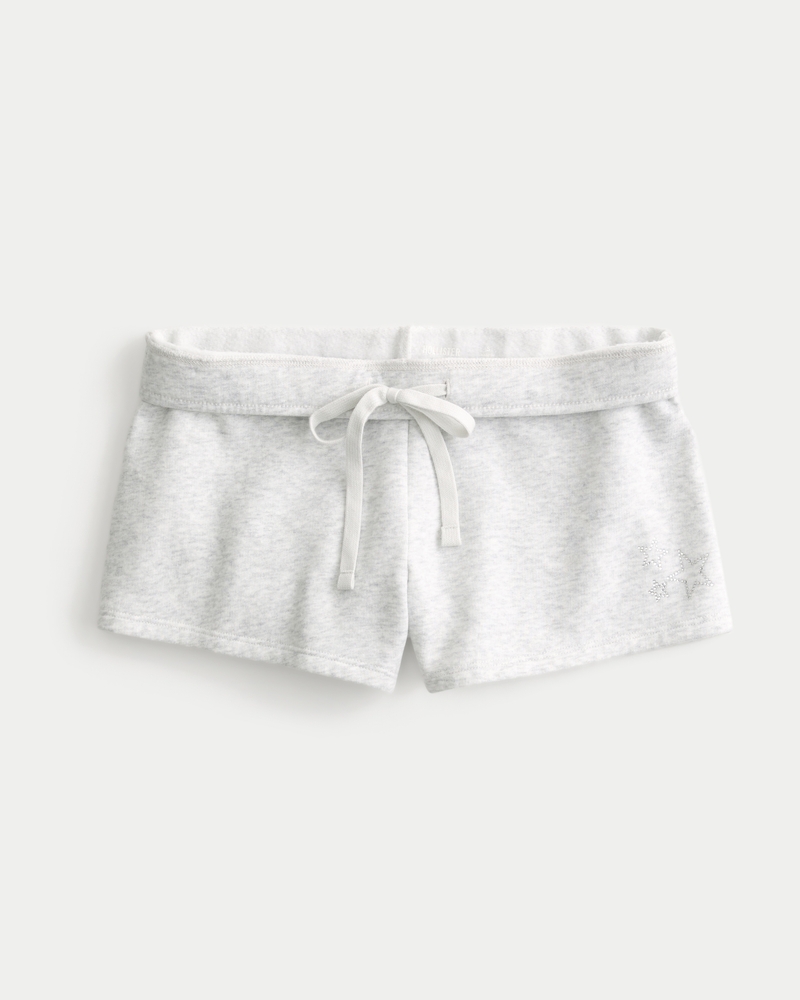 Star Graphic Fleece Mini Shorts