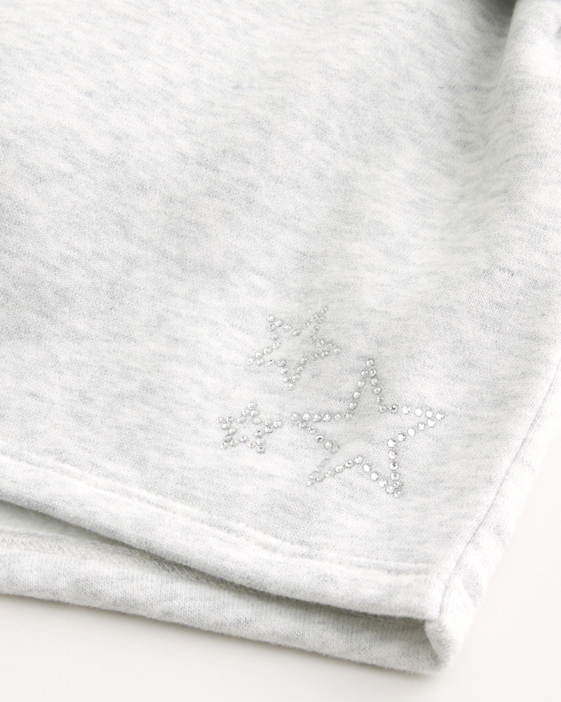 Star Graphic Fleece Mini Shorts