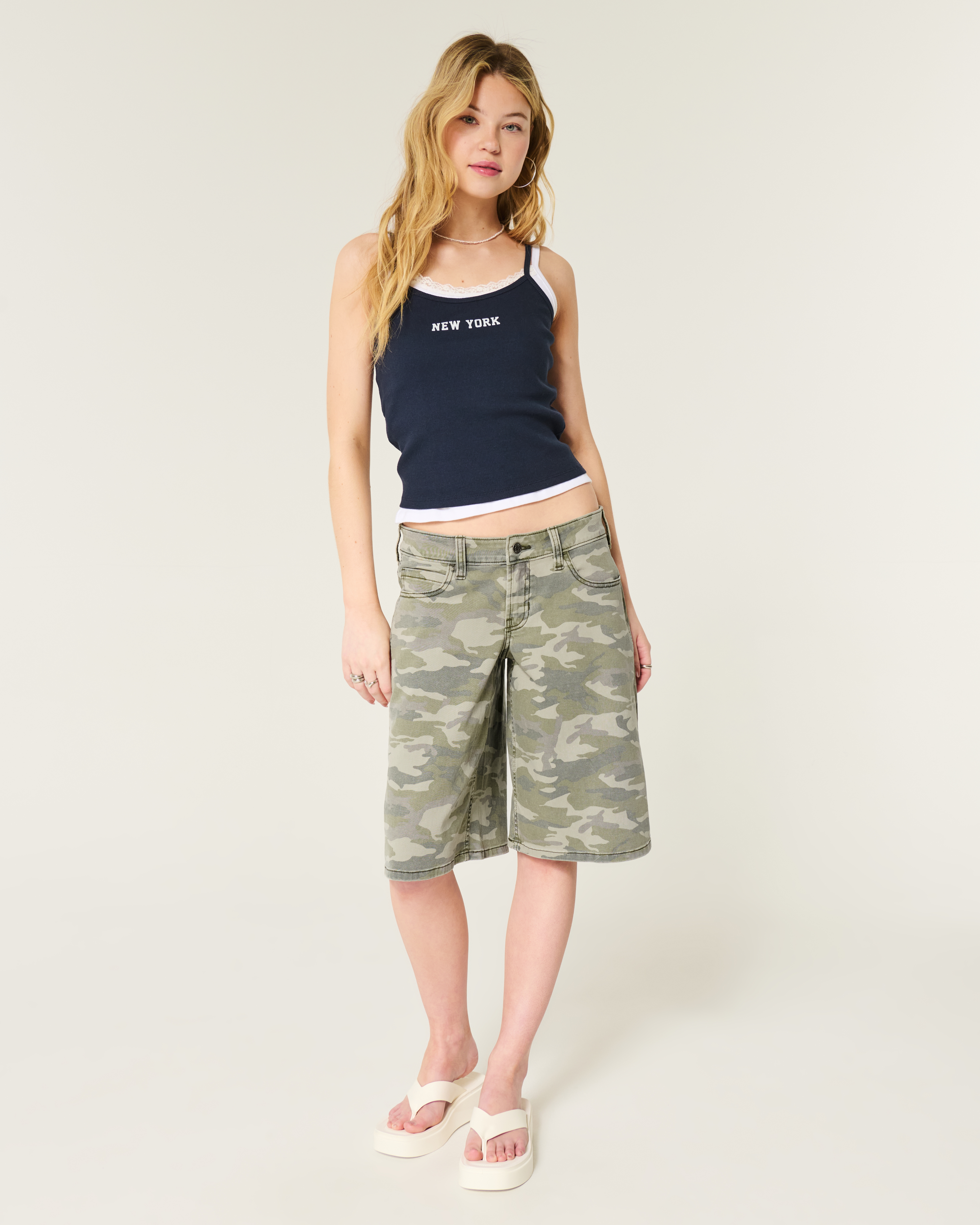 Low-Rise Camo Super Baggy Jort