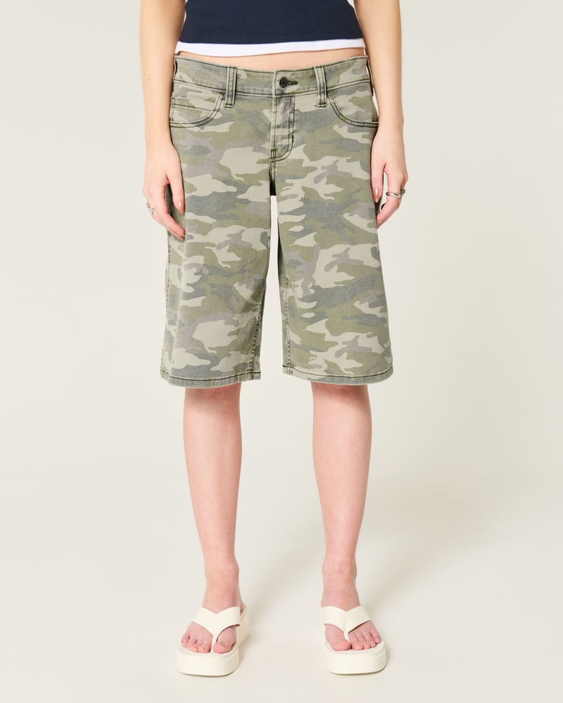 Low-Rise Camo Super Baggy Jort