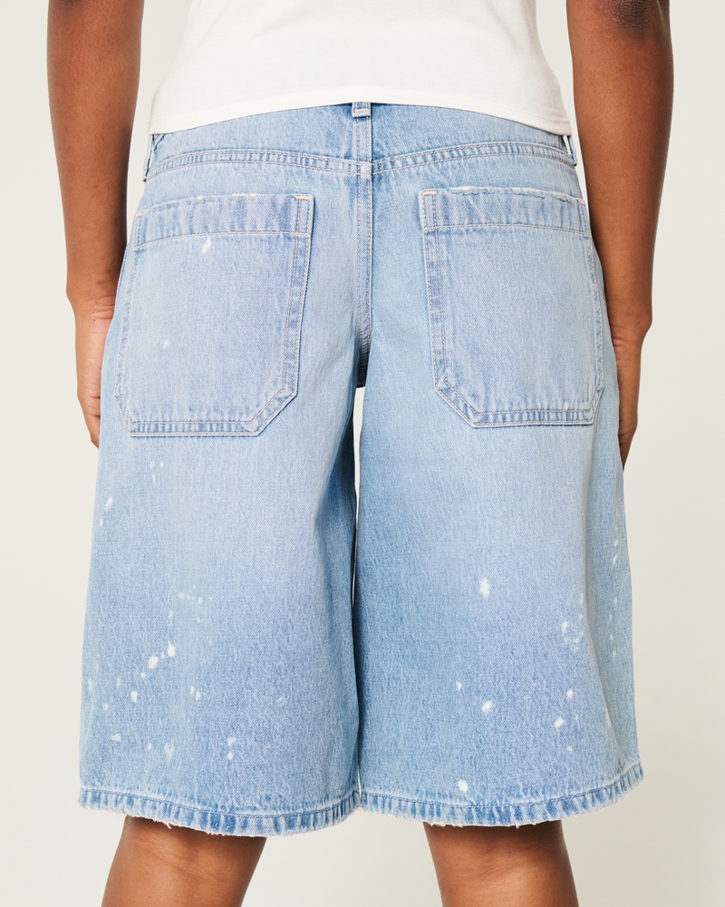 Low-Rise Distressed Super Baggy Jort