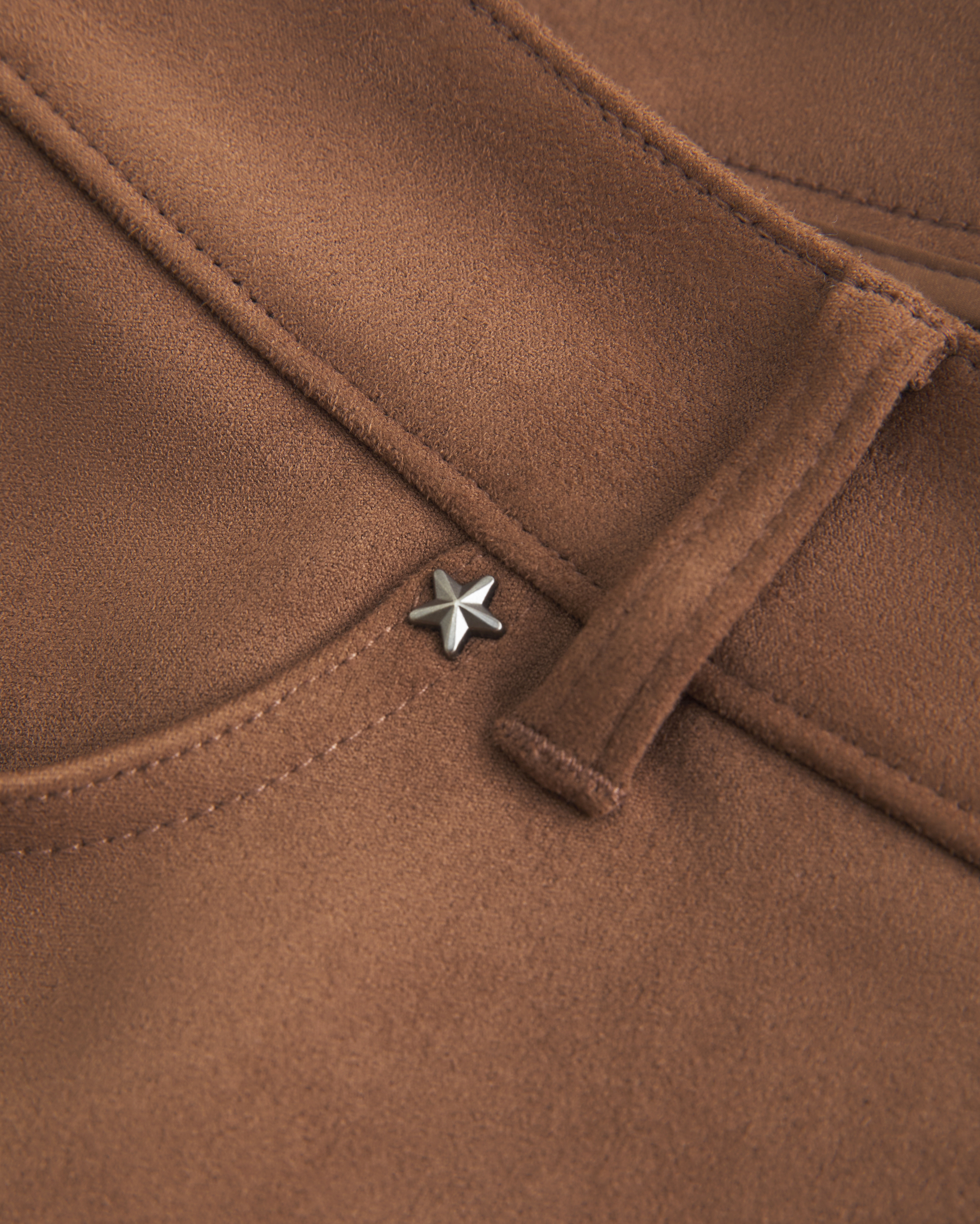 Low-Rise Faux Suede Shortie Shorts