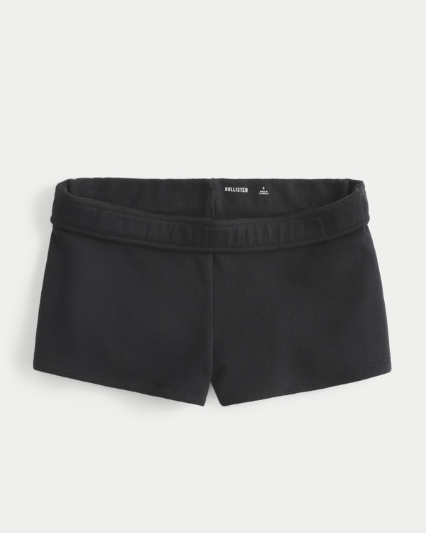 Fleece Mini Short, Black view 1