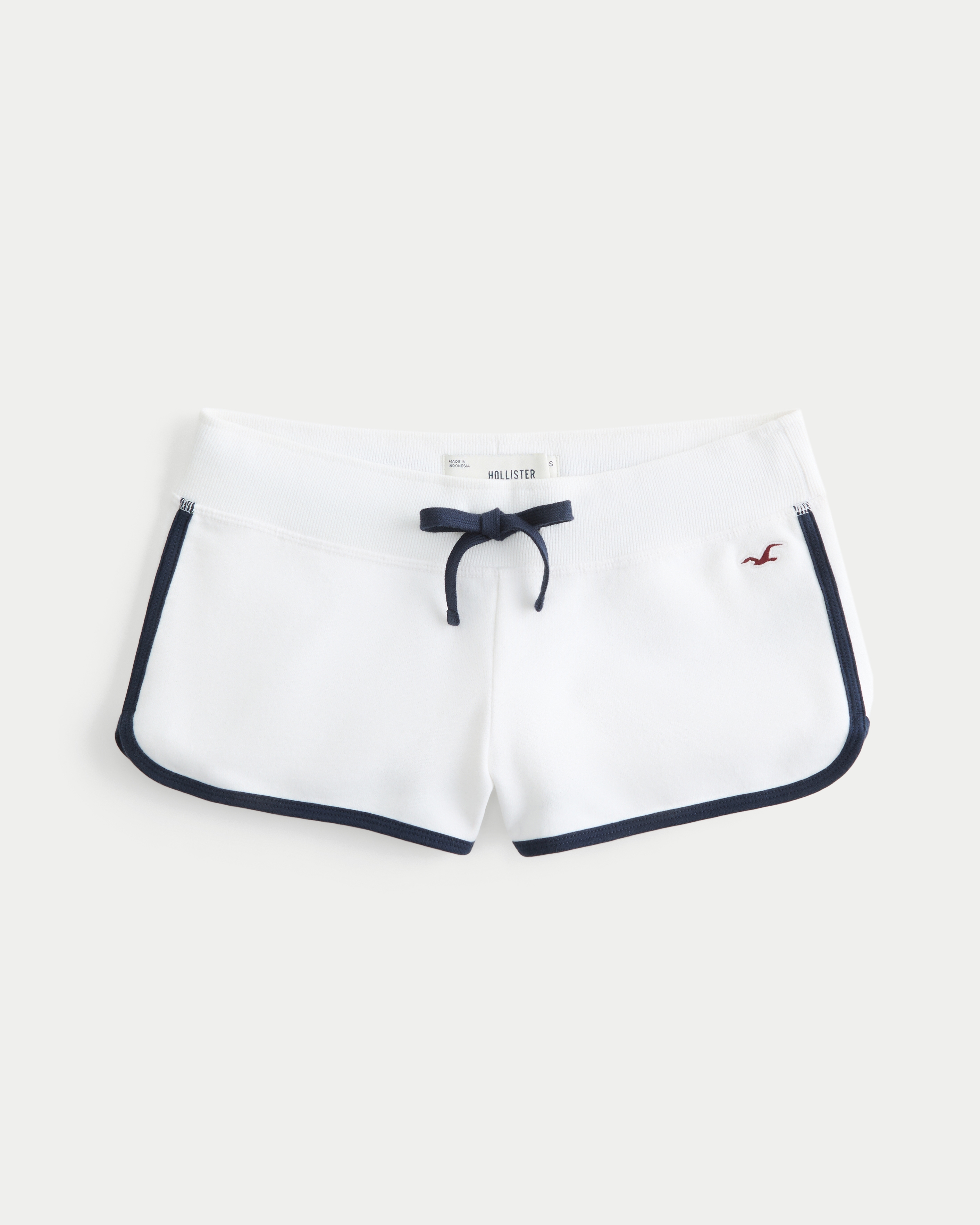 Ultra Low-Rise Logo Graphic Fleece Shortie Shorts