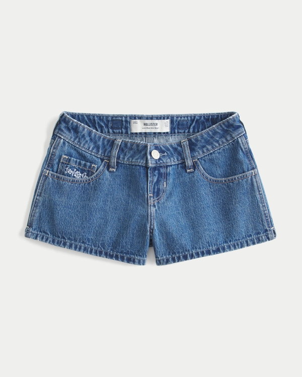 Hollister Andi Adjustable Mini Jean Shorts, Medium view 1