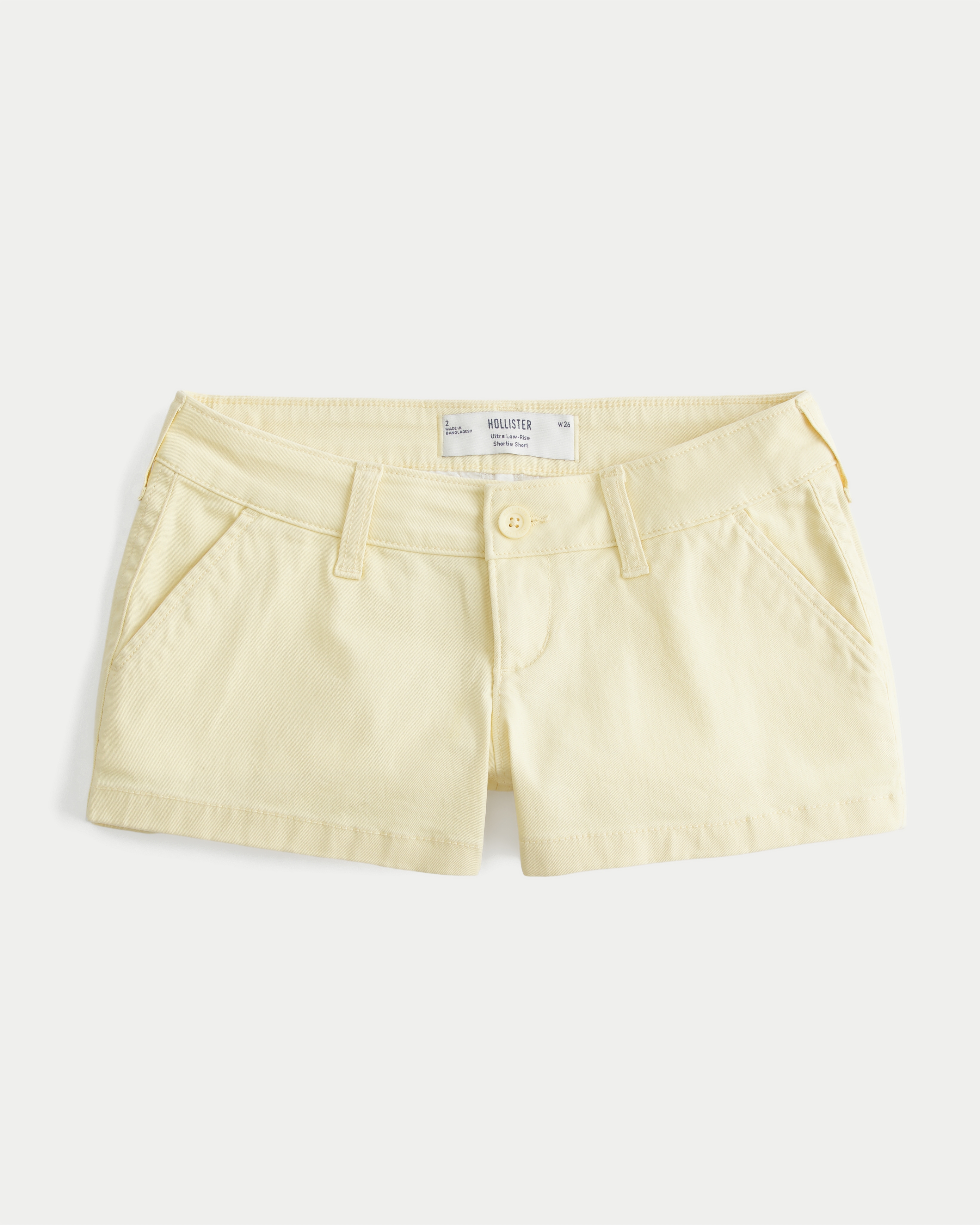 Twill Shortie Shorts