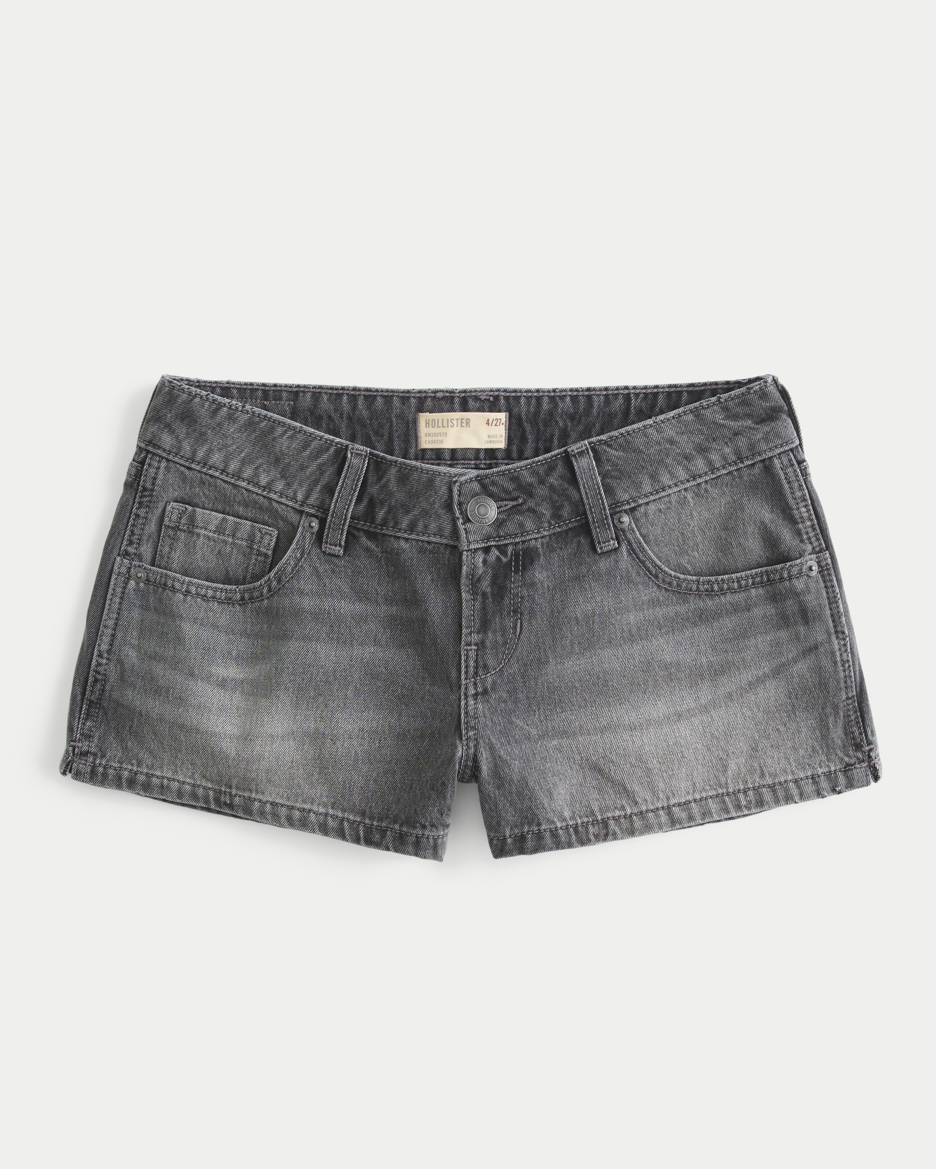 Low-Rise Denim Shorts