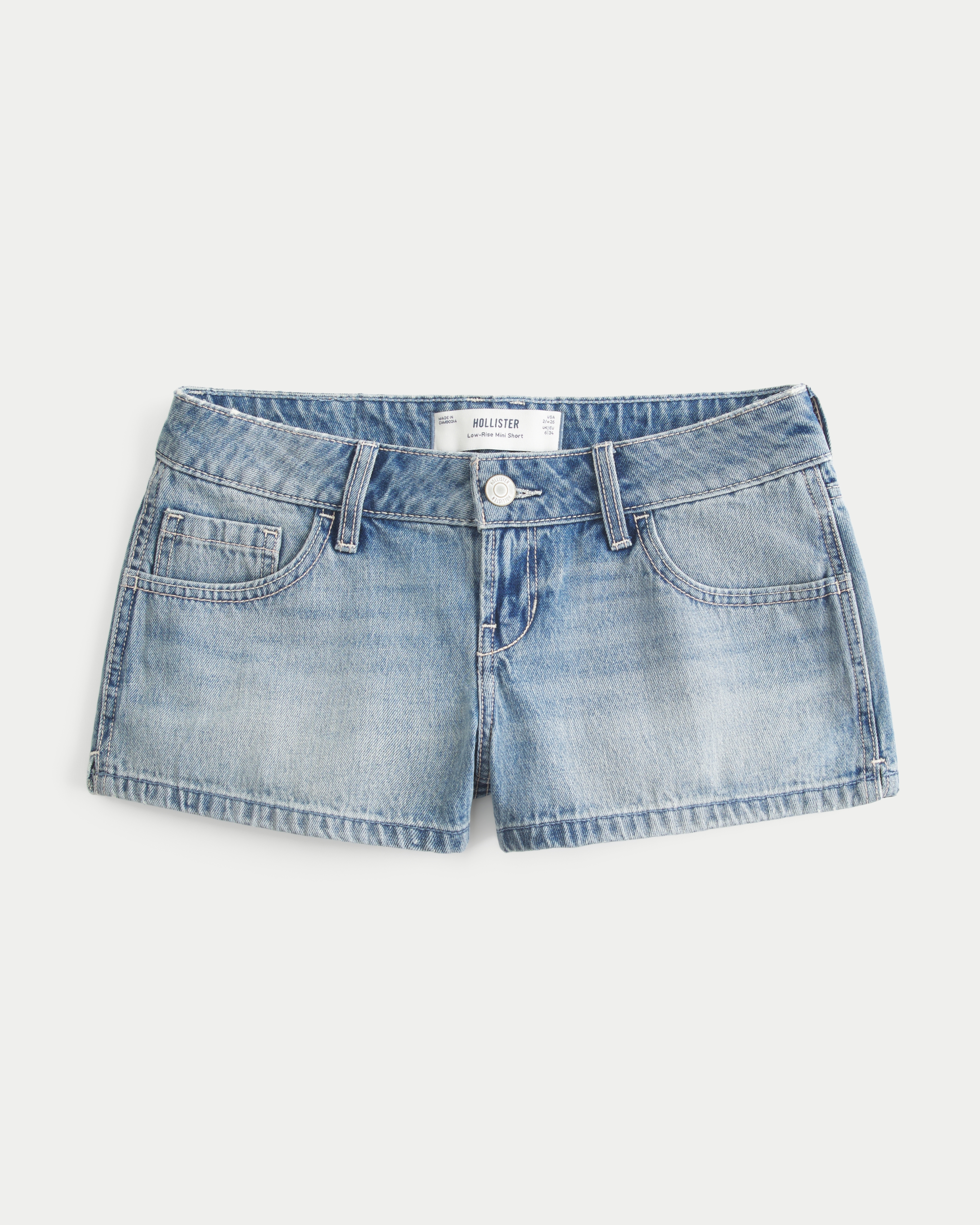 Low-Rise 2027 Graphic Jean Shorts