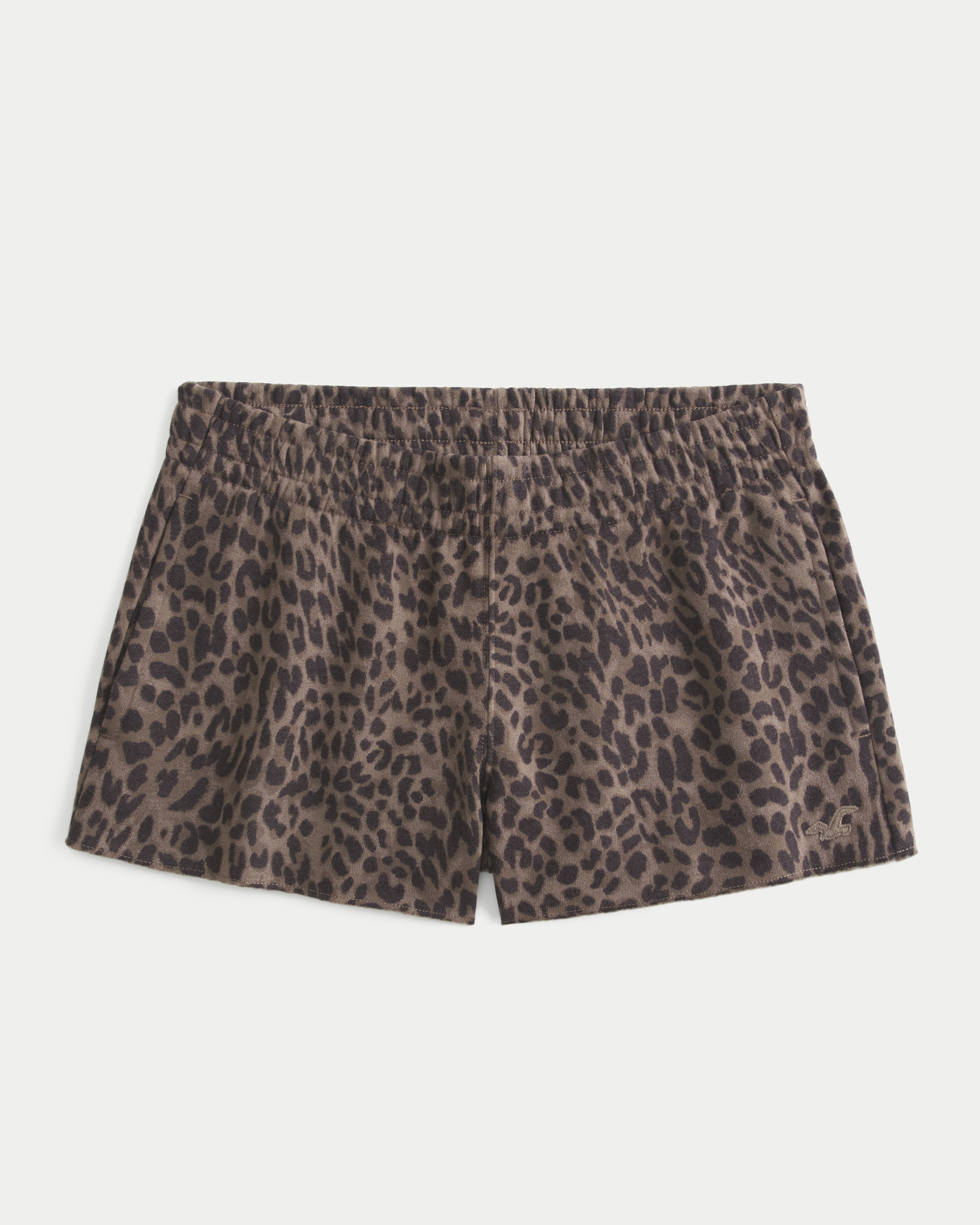 Hollister Leopard Print Fleece Mini Shorts | Liberty Center