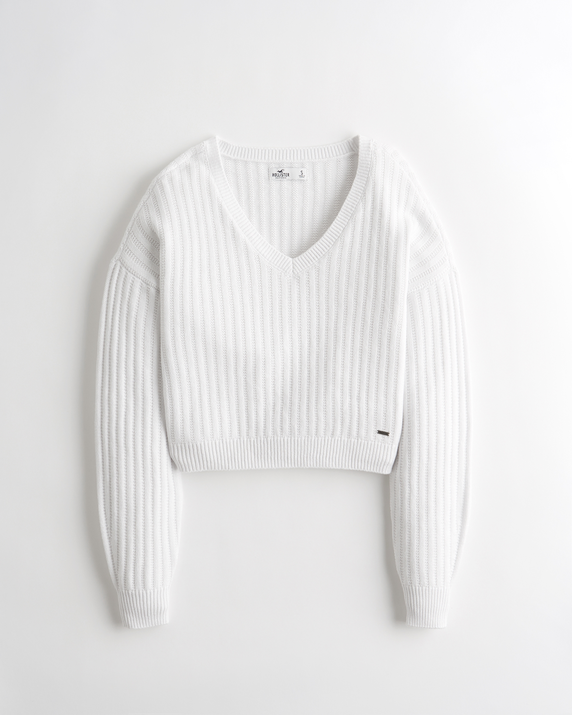 white hollister jumper