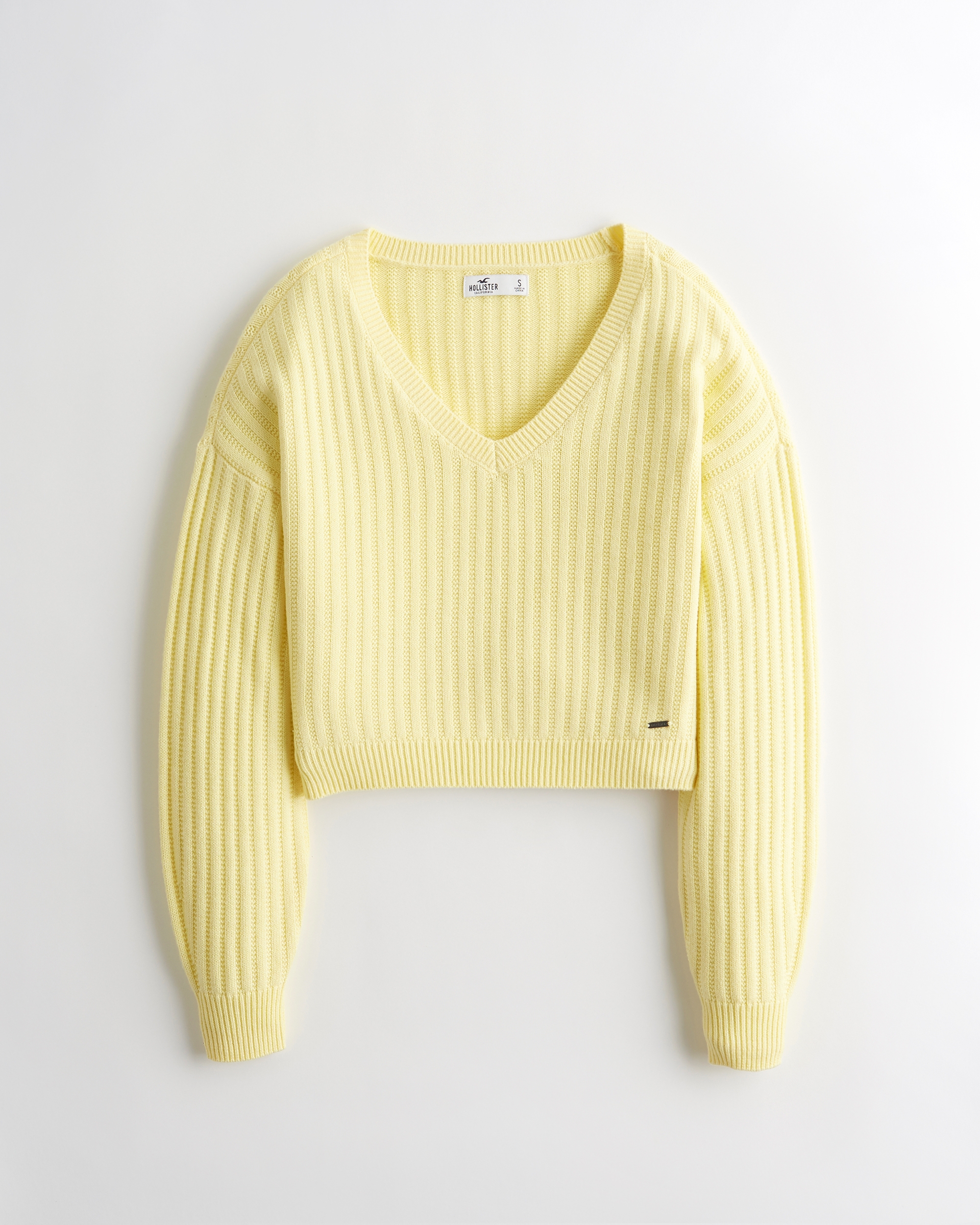 hollister yellow jumper