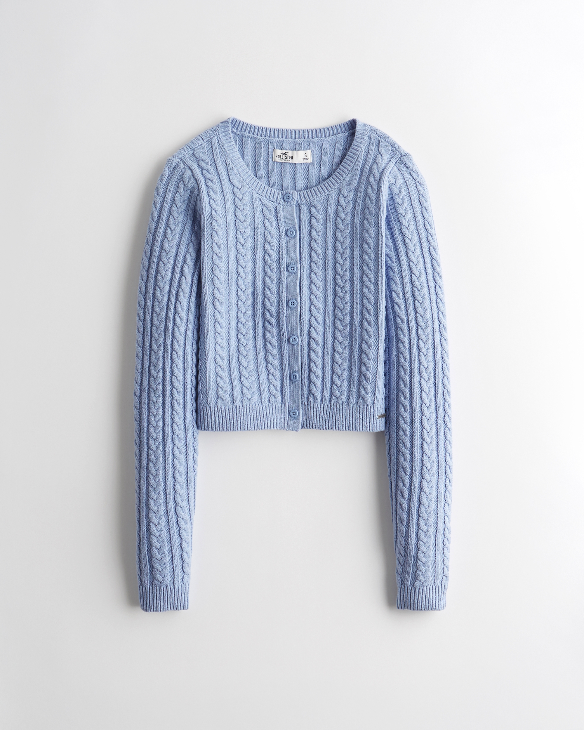 hollister slouchy cable cardigan